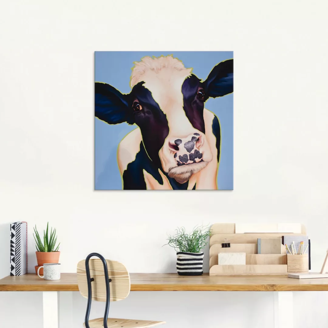 Artland Glasbild »Kuh Trudi«, Haustiere, (1 St.) günstig online kaufen