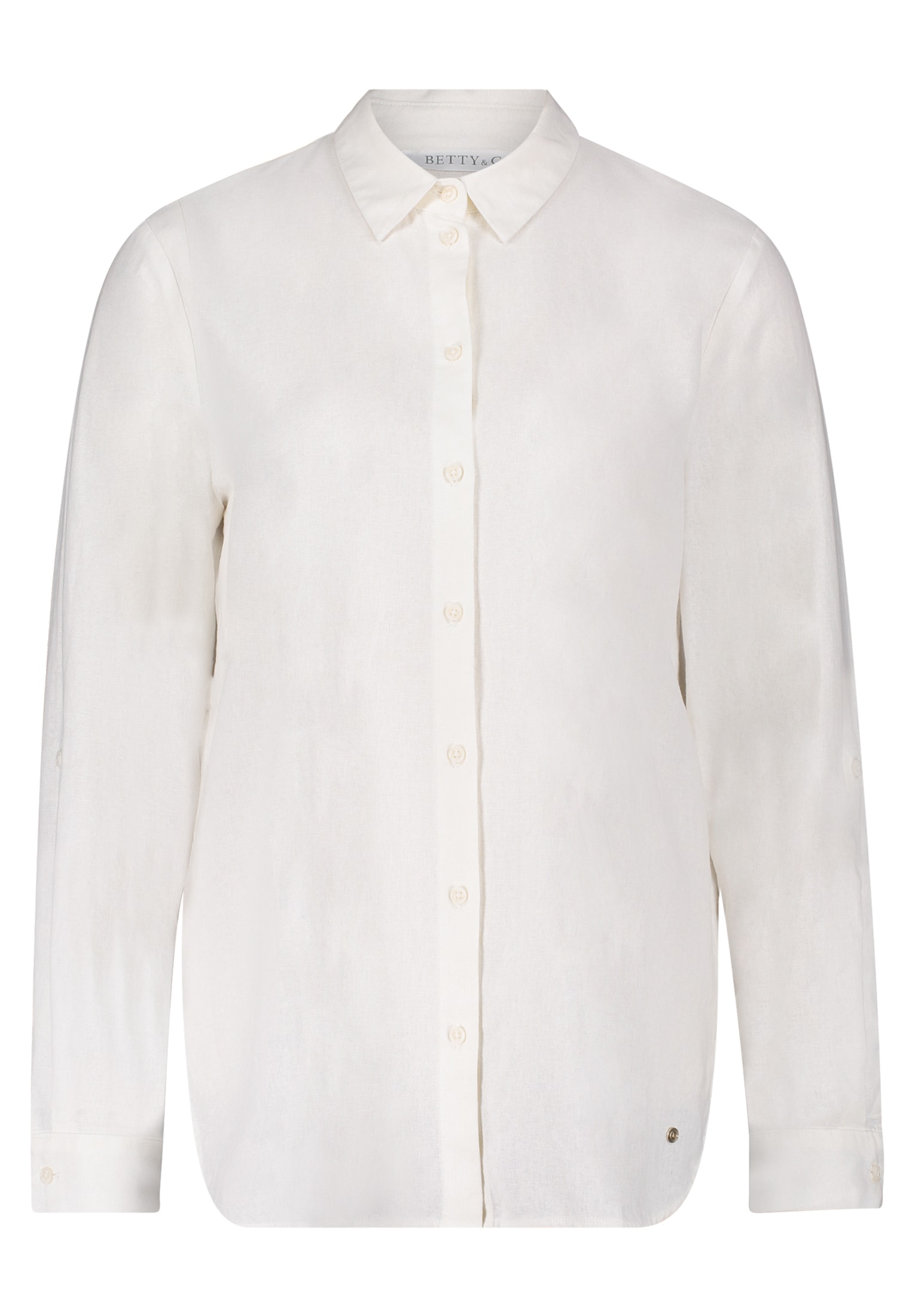 Betty&Co Kurzarmbluse "Betty & Co Damen Leinenbluse langarm" günstig online kaufen