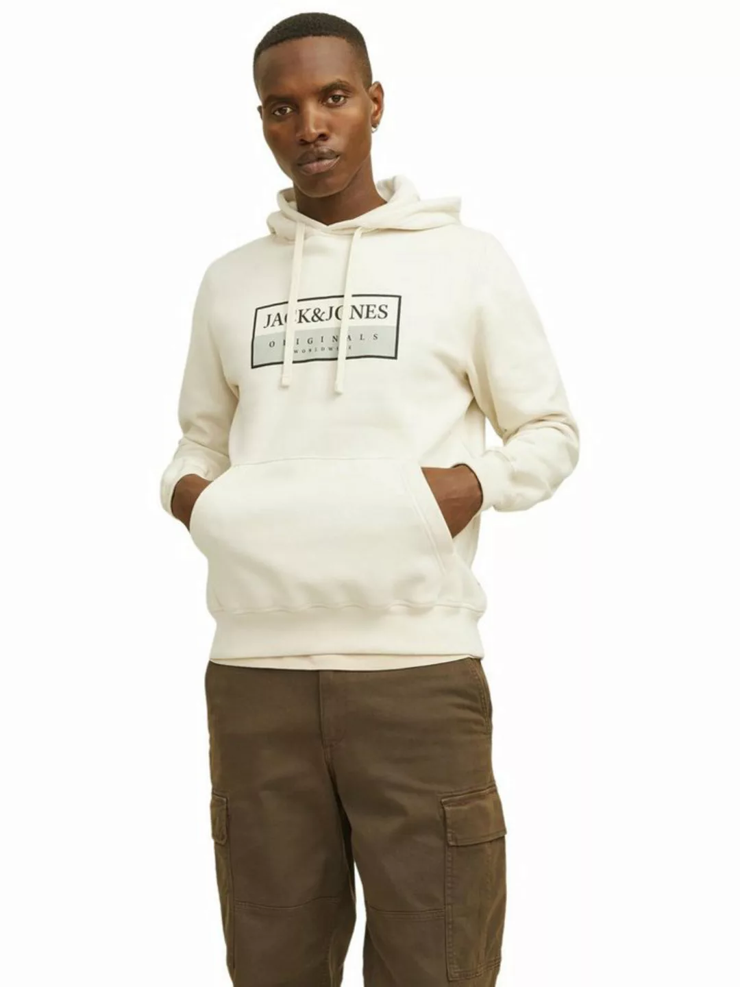 Jack & Jones Kapuzensweatshirt JORFREDERIKSBERG BOX SWEAT HOOD SN günstig online kaufen