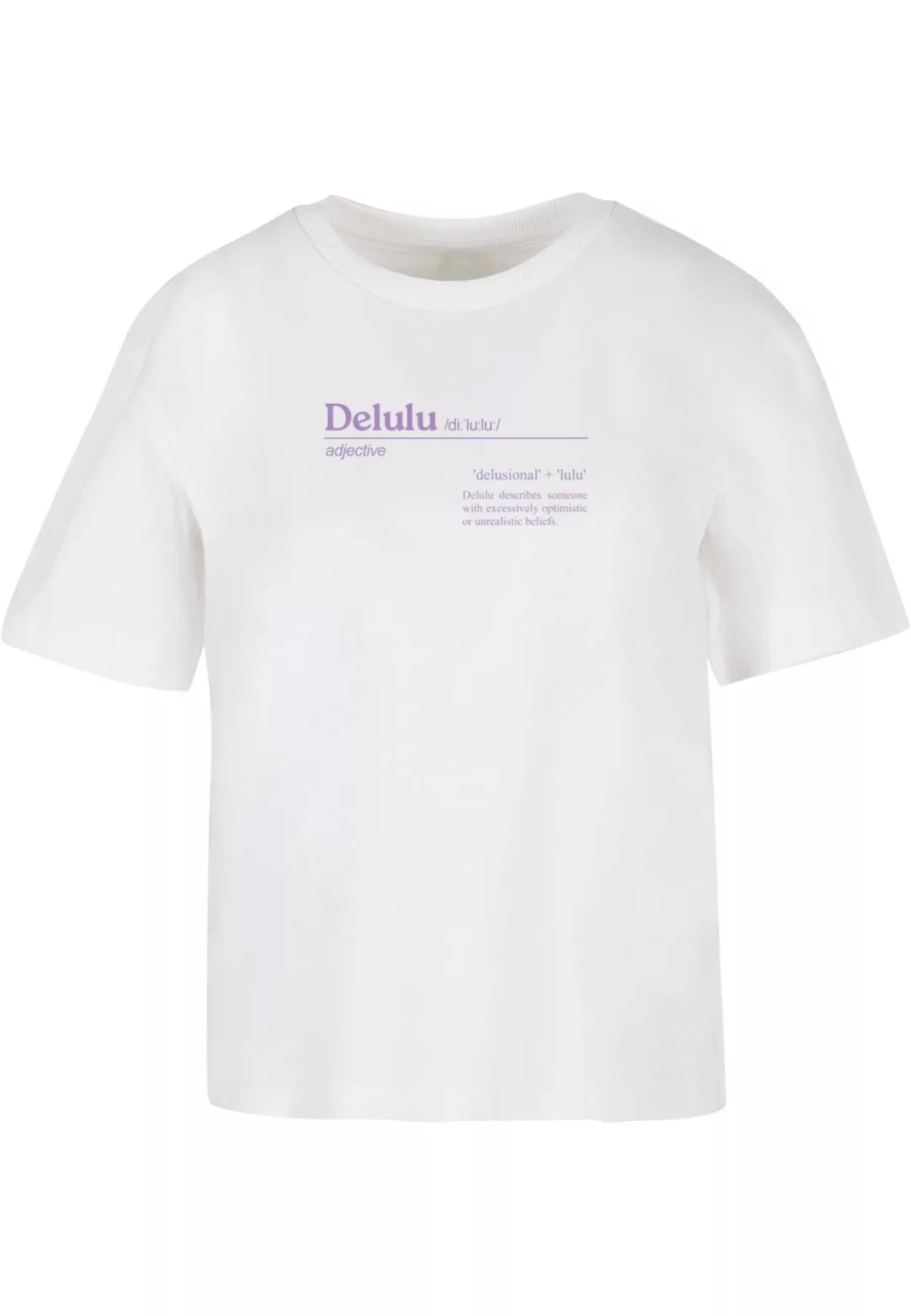 Miss Tee T-Shirt "Miss Tee Damen Delulu Definition Tee", (1 tlg.) günstig online kaufen