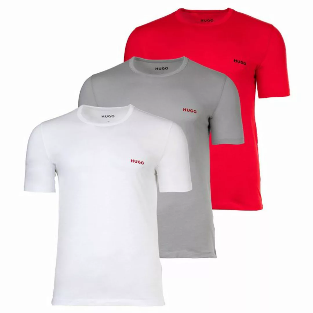 HUGO T-Shirt Herren T-Shirt, 3er Pack - Rundhals, kurzarm, (Packung, 3er Pa günstig online kaufen