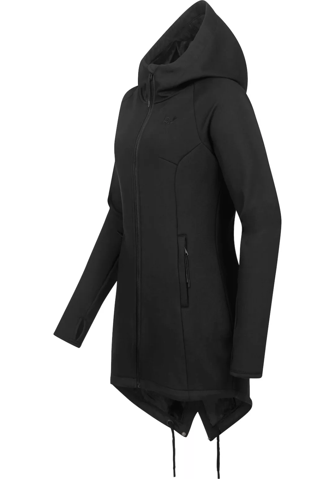 Ragwear Sweatjacke "Wingi", Sportliche Damen Kapuzenjacke mit kuschelig wei günstig online kaufen