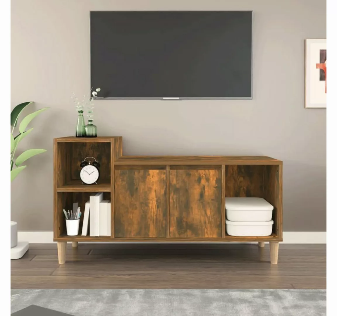 vidaXL TV-Schrank TV-Schrank Räuchereiche 100x35x55 cm Holzwerkstoff günstig online kaufen