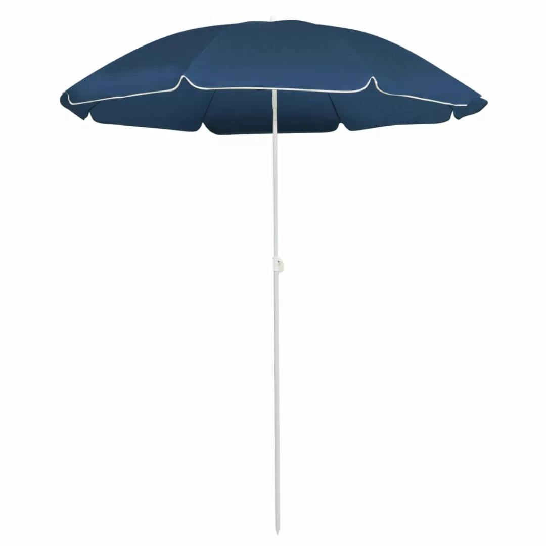 Sonnenschirm Mit Stahlmast Blau 180 Cm günstig online kaufen