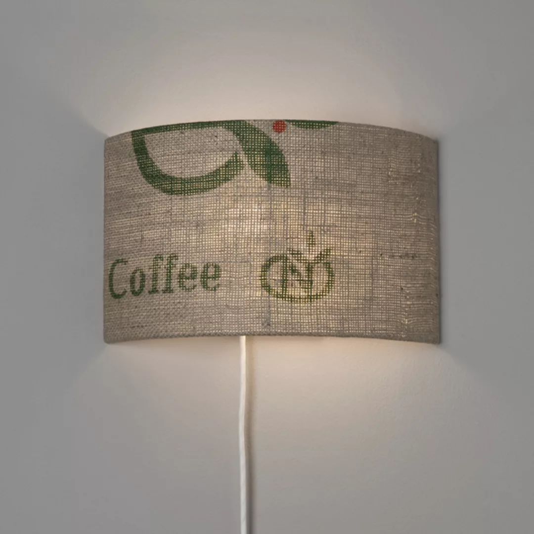 Wandleuchte Perlbohne N°67 Aus Kaffeesack günstig online kaufen