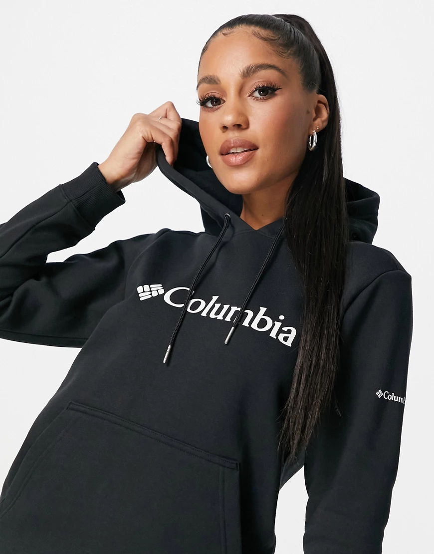 Columbia – Schwarzer Kapuzenpullover mit Logo günstig online kaufen