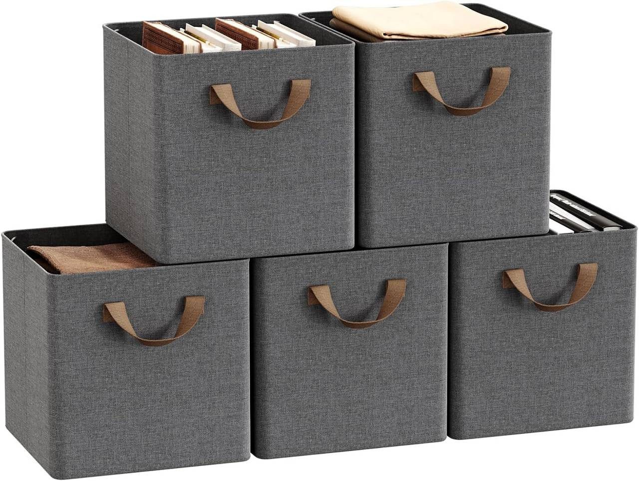 Woltu Aufbewahrungsbox (5 St), faltbare Stoffboxen günstig online kaufen