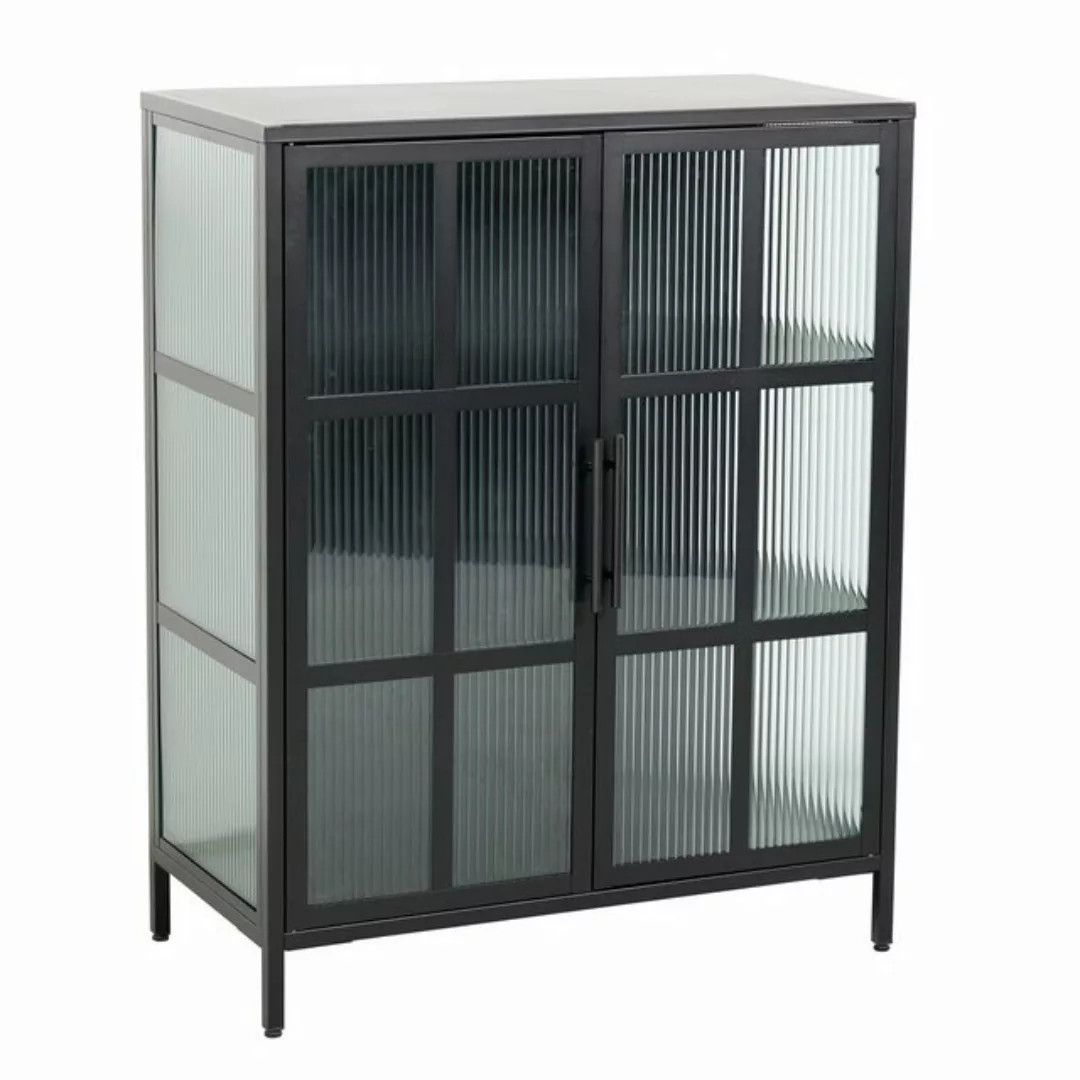 riess-ambiente Vitrine DURA STEEL 80cm schwarz / transparent (Einzelartikel günstig online kaufen