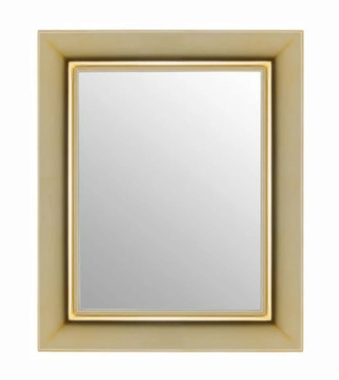 Wandspiegel François Ghost plastikmaterial gold metall / 65 x 79 cm - Karte günstig online kaufen