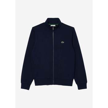 Lacoste  Pullover Brushed fleece zip through sweater - Navy günstig online kaufen