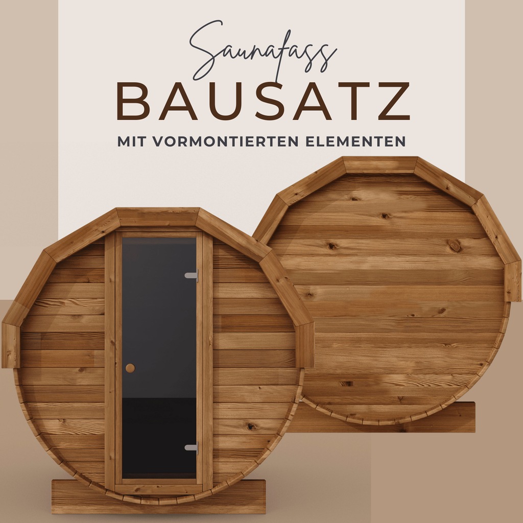 EDEN Holzmanufaktur Fasssauna »Bausatz, Teile vormontiert Thermoholz Remmer günstig online kaufen