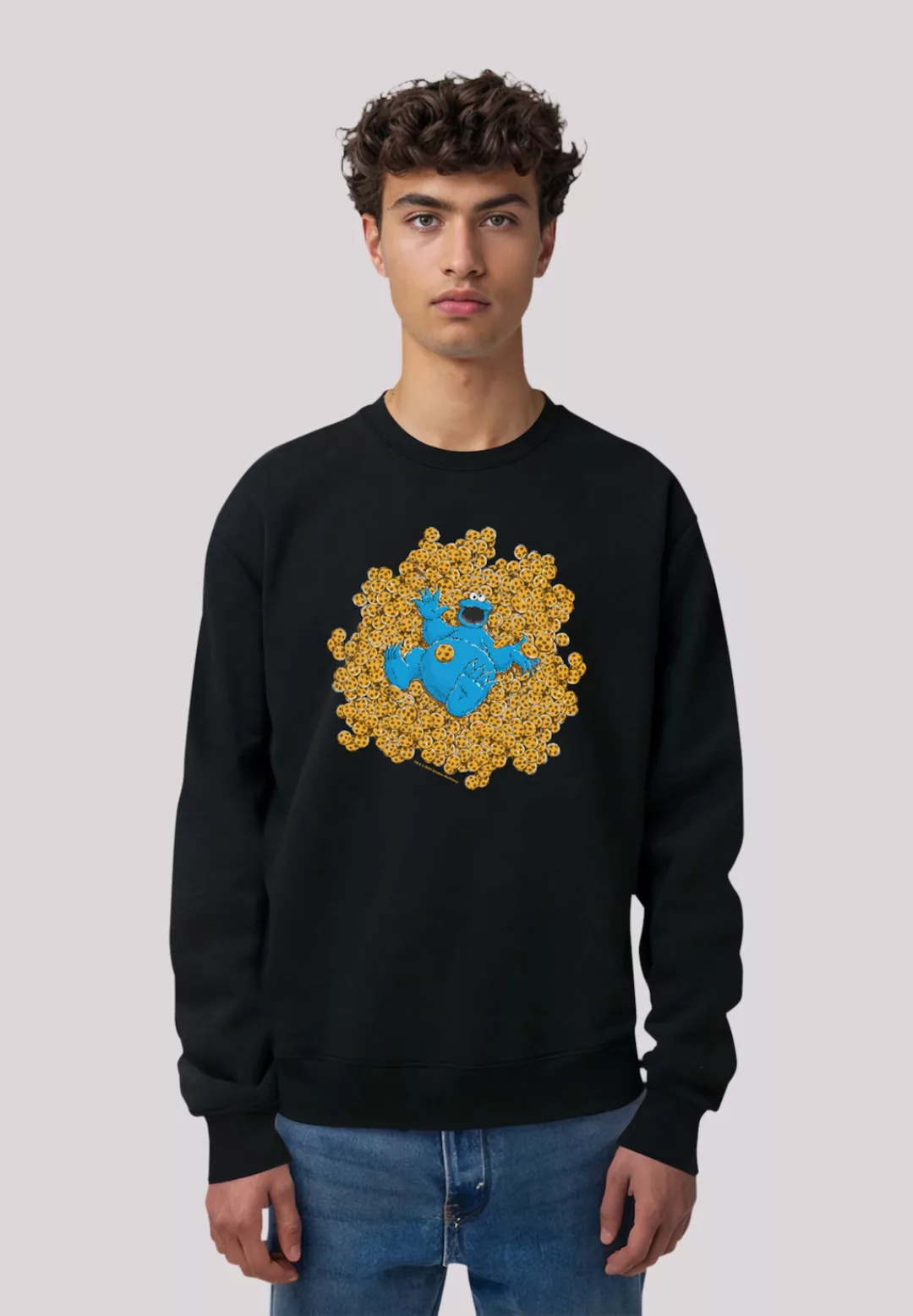 F4NT4STIC Sweatshirt "Sesamstraße Cookie Monster Coockie Bad", Premium Qual günstig online kaufen