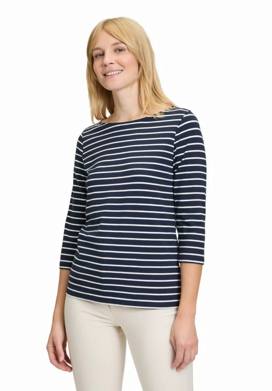 Betty Barclay 3/4-Arm-Shirt Betty Barclay Ringelshirt mit U-Boot-Ausschnitt günstig online kaufen