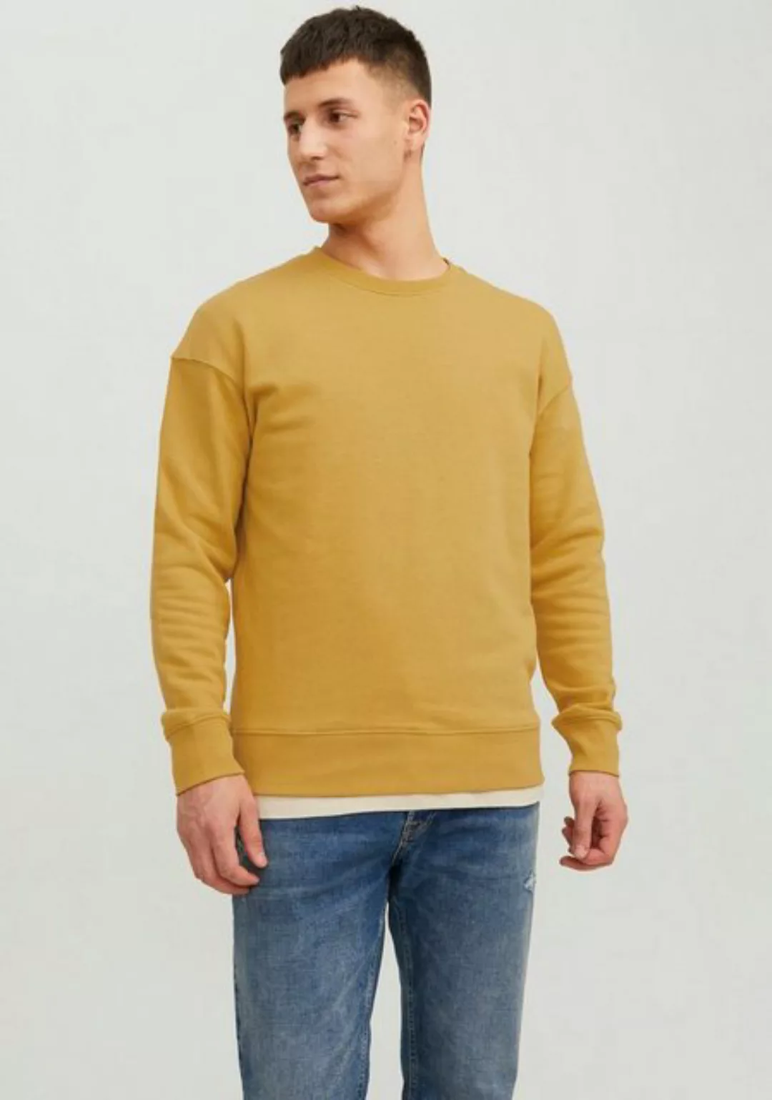 Jack & Jones Sweatshirt Basic Sweater Langarm Shirt Rundhals Pullover JJEST günstig online kaufen