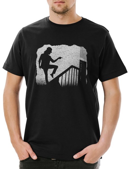 Urban Backwoods Print-Shirt Nosferatu Stairs MJ Herren T-Shirt Horror Shado günstig online kaufen