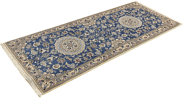 morgenland Orientteppich »Perser - Nain - Royal - 198 x 83 cm - blau«, rech günstig online kaufen