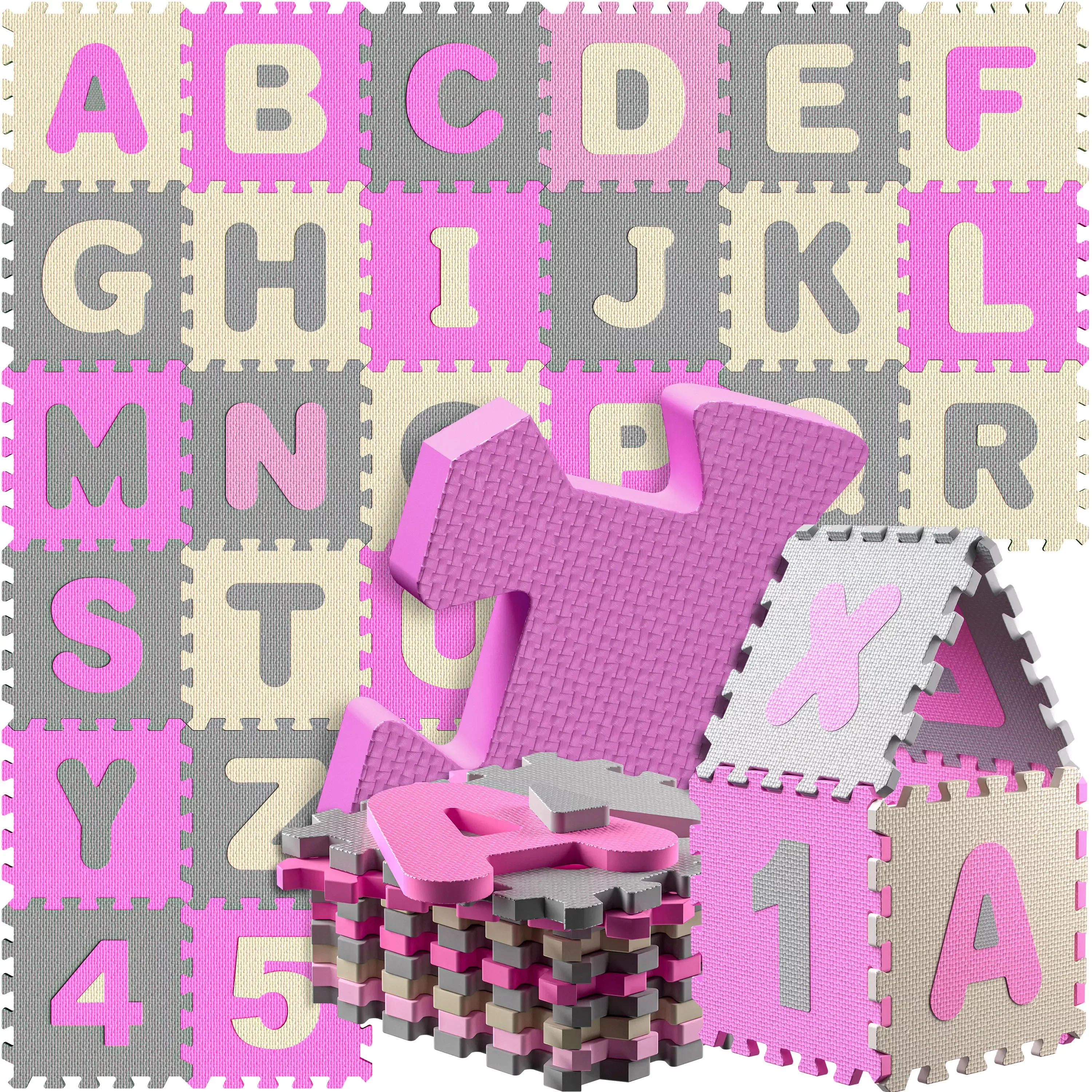 Puzzlematte 86-tlg Pink günstig online kaufen