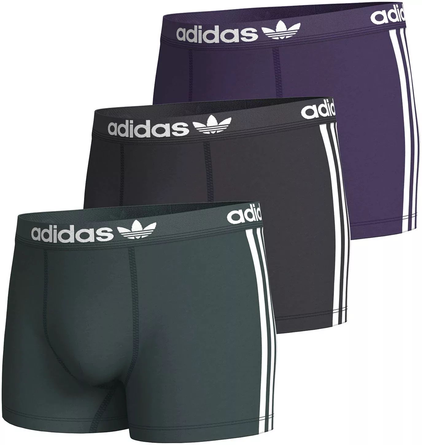 adidas Originals Boxershorts, (Packung, 3 St.), mit elastischem Logo-Bund günstig online kaufen