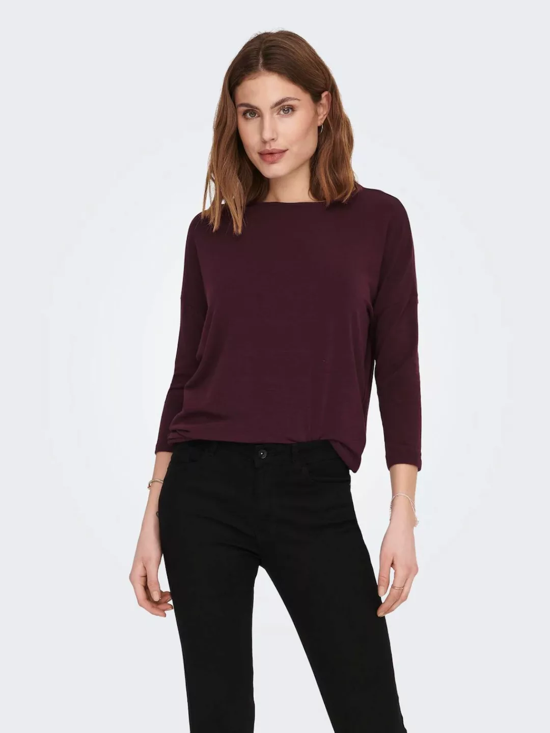 ONLY 3/4-Arm-Shirt ONLGLAMOUR 3/4 TOP JRS NOOS in lässiger Oversize-Form günstig online kaufen