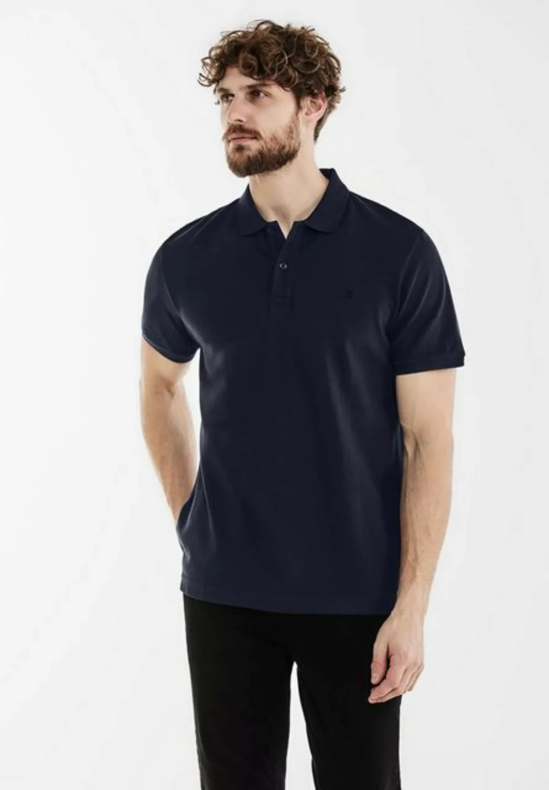 STREET ONE MEN Poloshirt, in Unifarbe günstig online kaufen