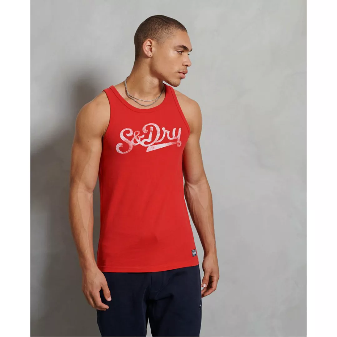 Superdry Collegiate Graphic Ärmelloses T-shirt XL Drop Kick Red günstig online kaufen