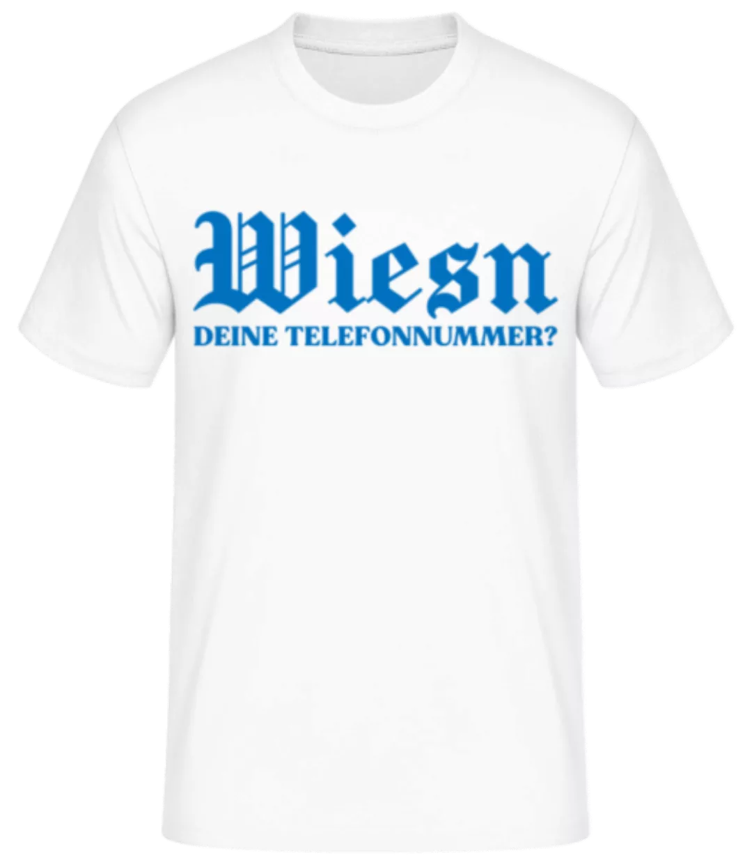 Wiesn Deine Nummer · Männer Basic T-Shirt günstig online kaufen