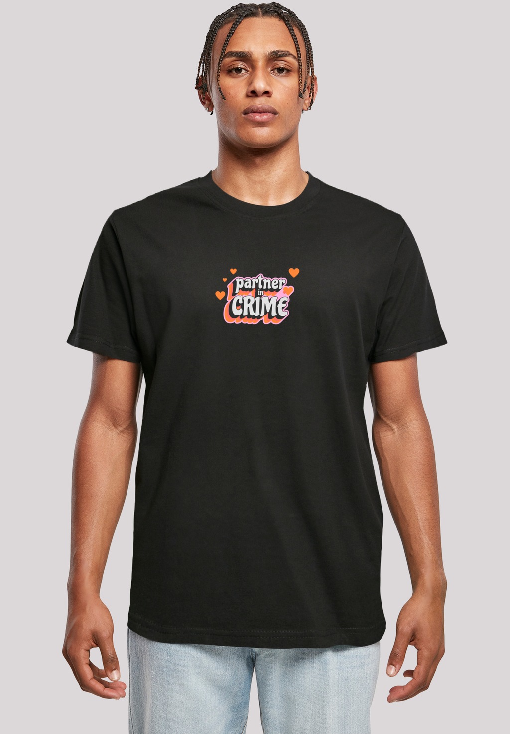 F4NT4STIC T-Shirt "Partner In Crime Valentinstag Partner Design", Premium Q günstig online kaufen