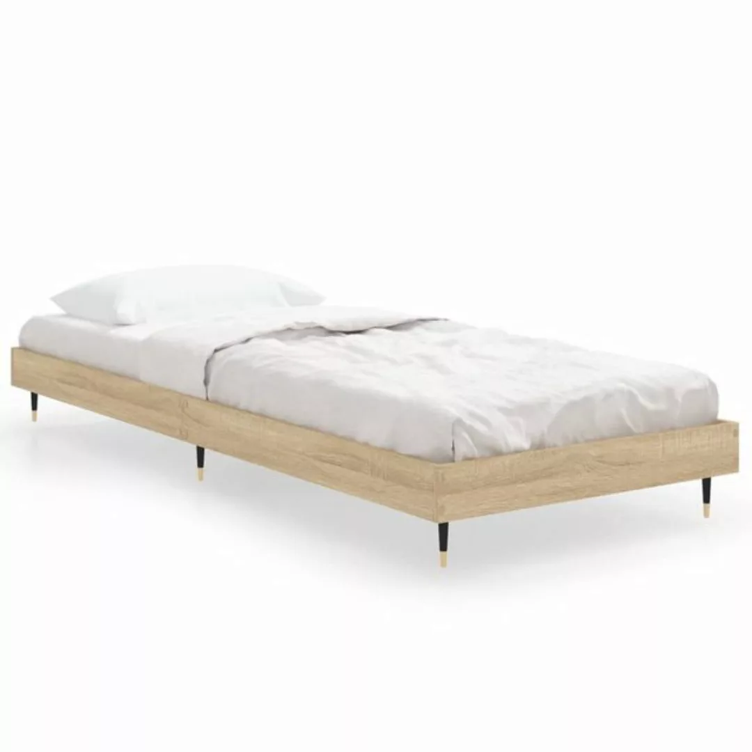 furnicato Bett Bettgestell Sonoma-Eiche 75x190 cm Holzwerkstoff günstig online kaufen