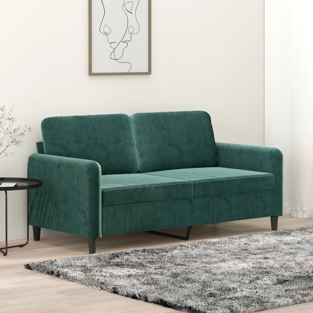 vidaXL Sofa 2-Sitzer-Sofa Braun 140 cm Samt günstig online kaufen