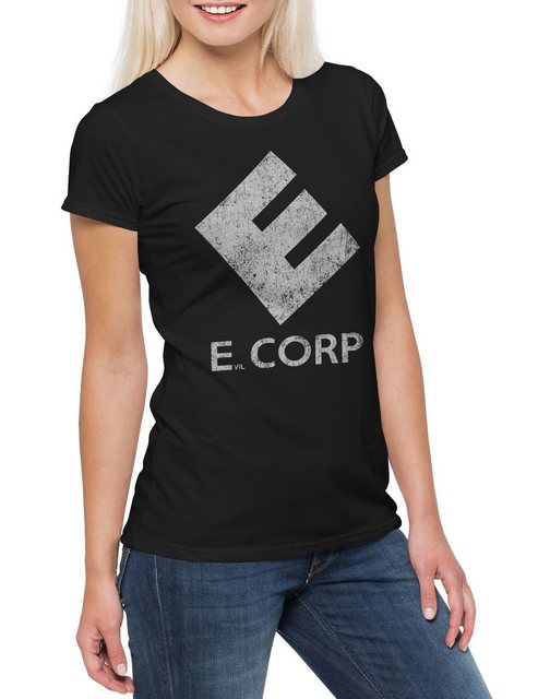 Urban Backwoods Print-Shirt E Corp Damen T-Shirt Fsociety Allsafe Hacker Mr günstig online kaufen