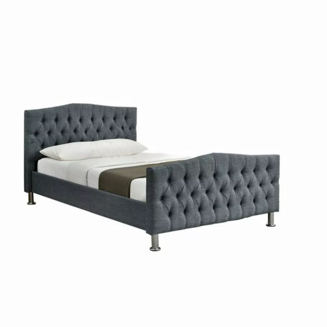 HTI-Living Bett 90 x 200 cm Taja dunkelgrau günstig online kaufen