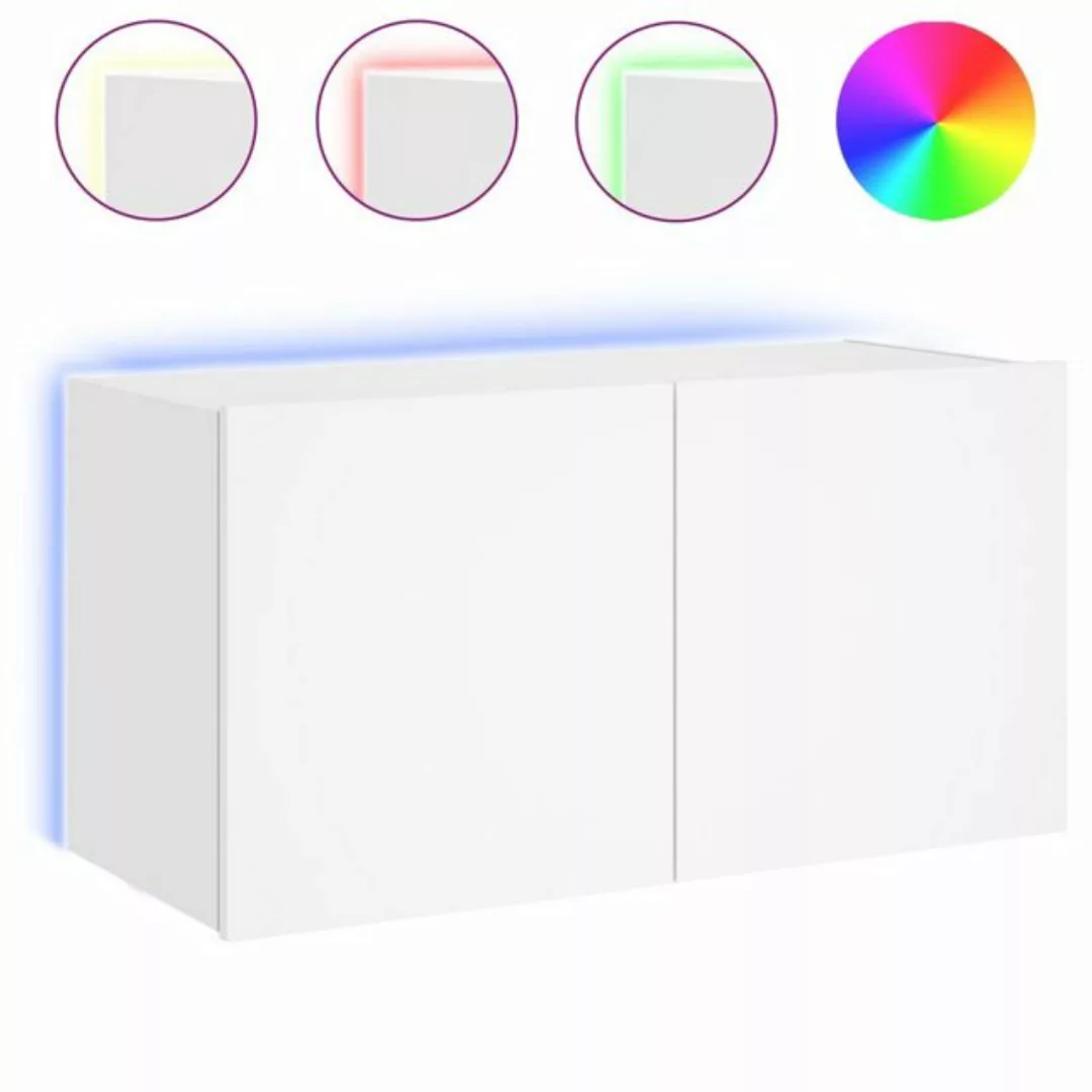 vidaXL TV-Schrank TV Schrank Hängeschrank Wandschrank Lowboard mit LED Leuc günstig online kaufen