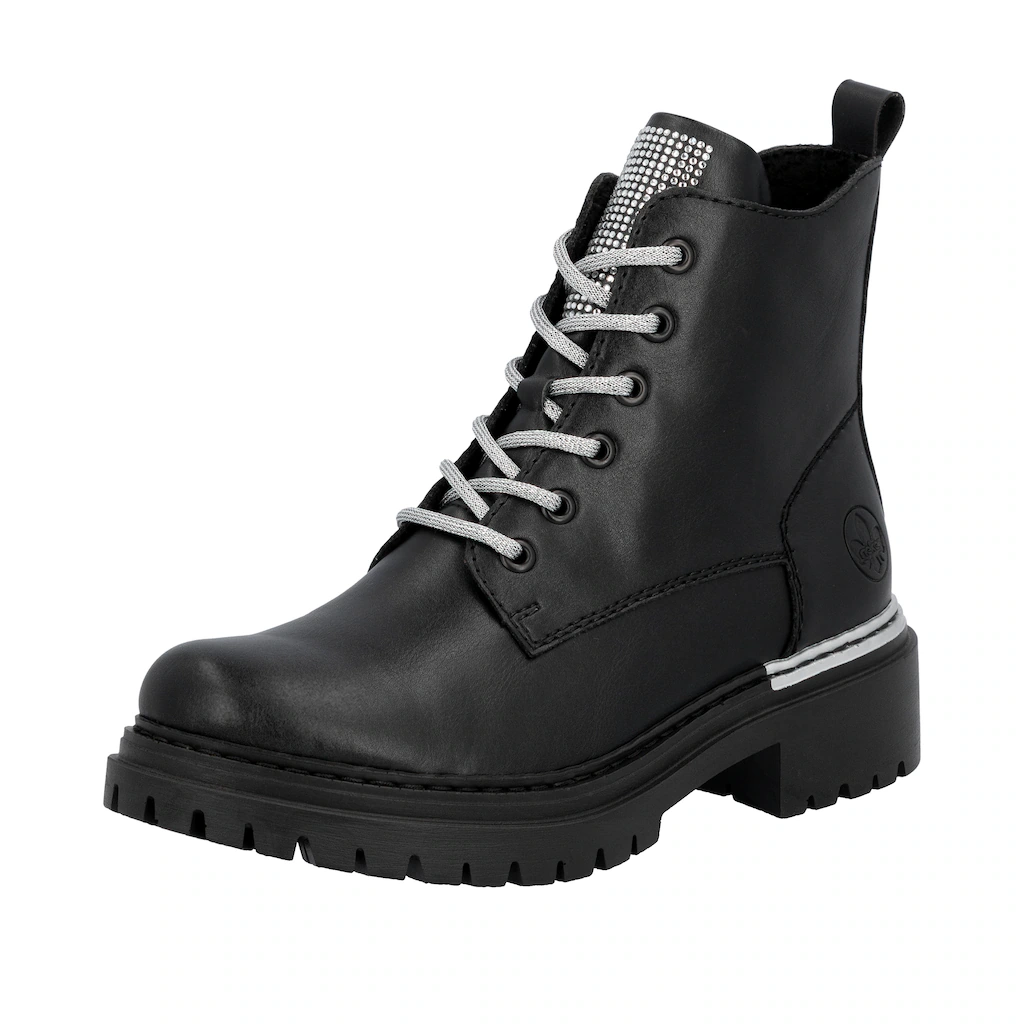 Rieker Schnürboots, Schnürstiefelette, Profilsohle, mit praktischem Innenre günstig online kaufen