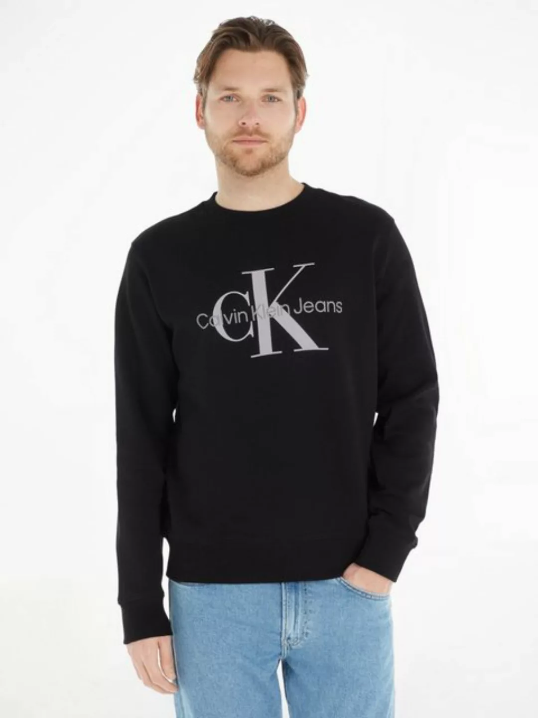 Calvin Klein Jeans Sweatshirt ICONIC MONOGRAM CREWNECK günstig online kaufen