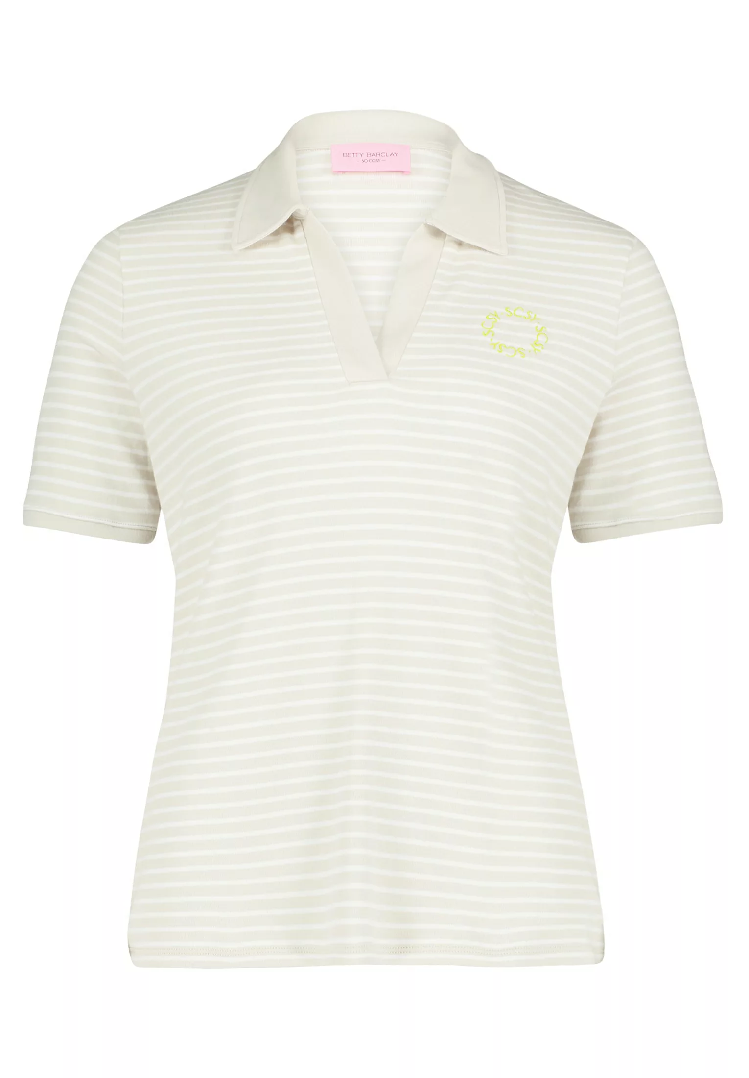 Betty Barclay Kurzarmshirt "Betty Barclay Poloshirt mit Ringel", Stickerei günstig online kaufen