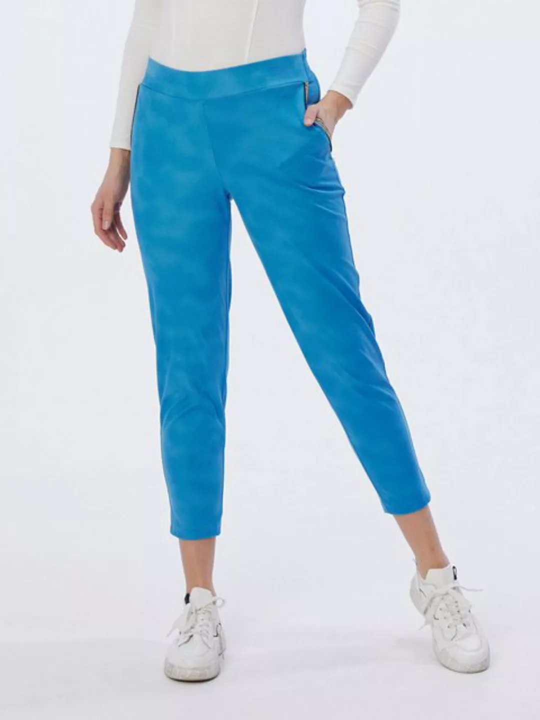 MONACO blue Lederimitathose Leggings figurumspielend mit verzierten Taschen günstig online kaufen