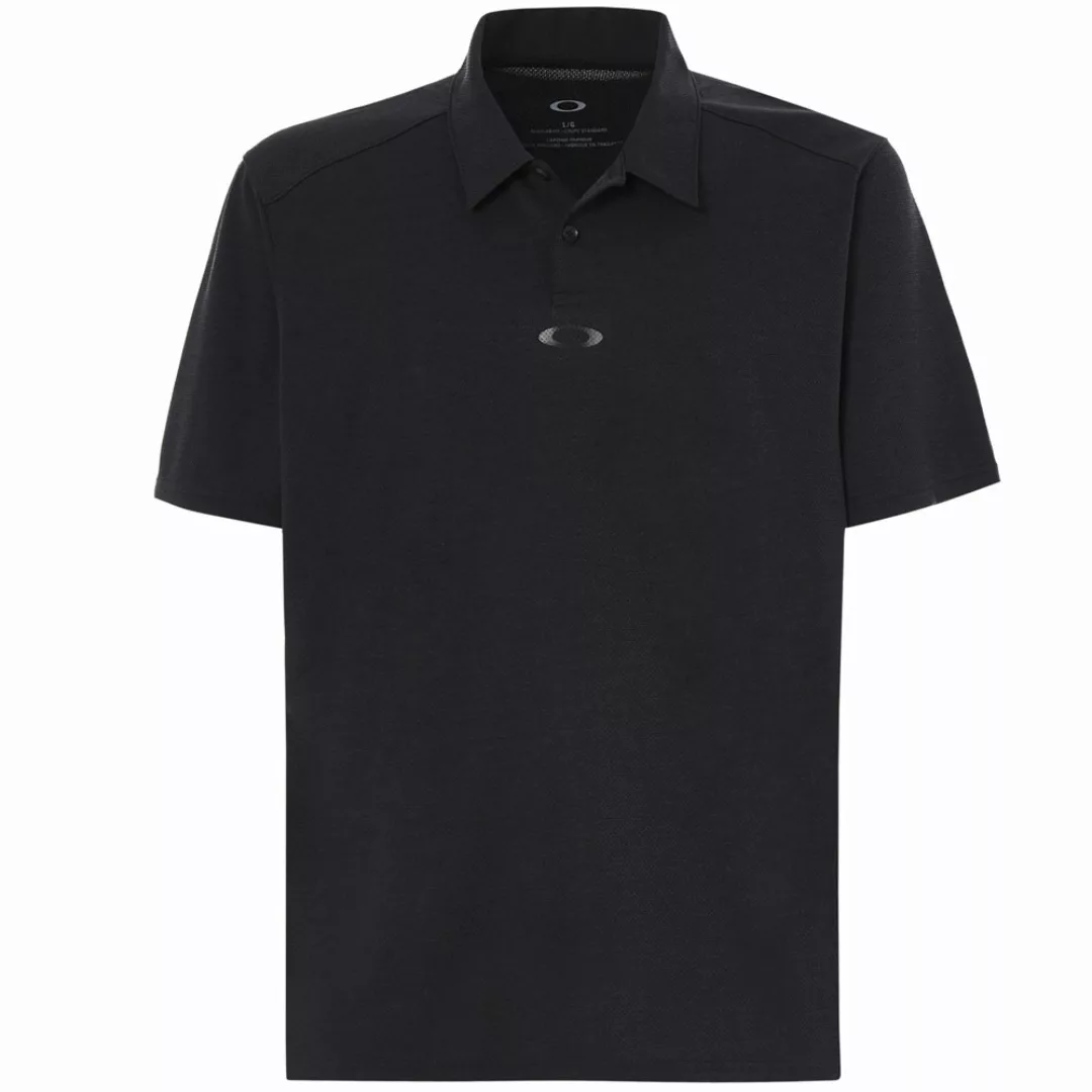 Oakley Aero Ellipse Polo Herren-Poloshirt Blackout Light Heather günstig online kaufen