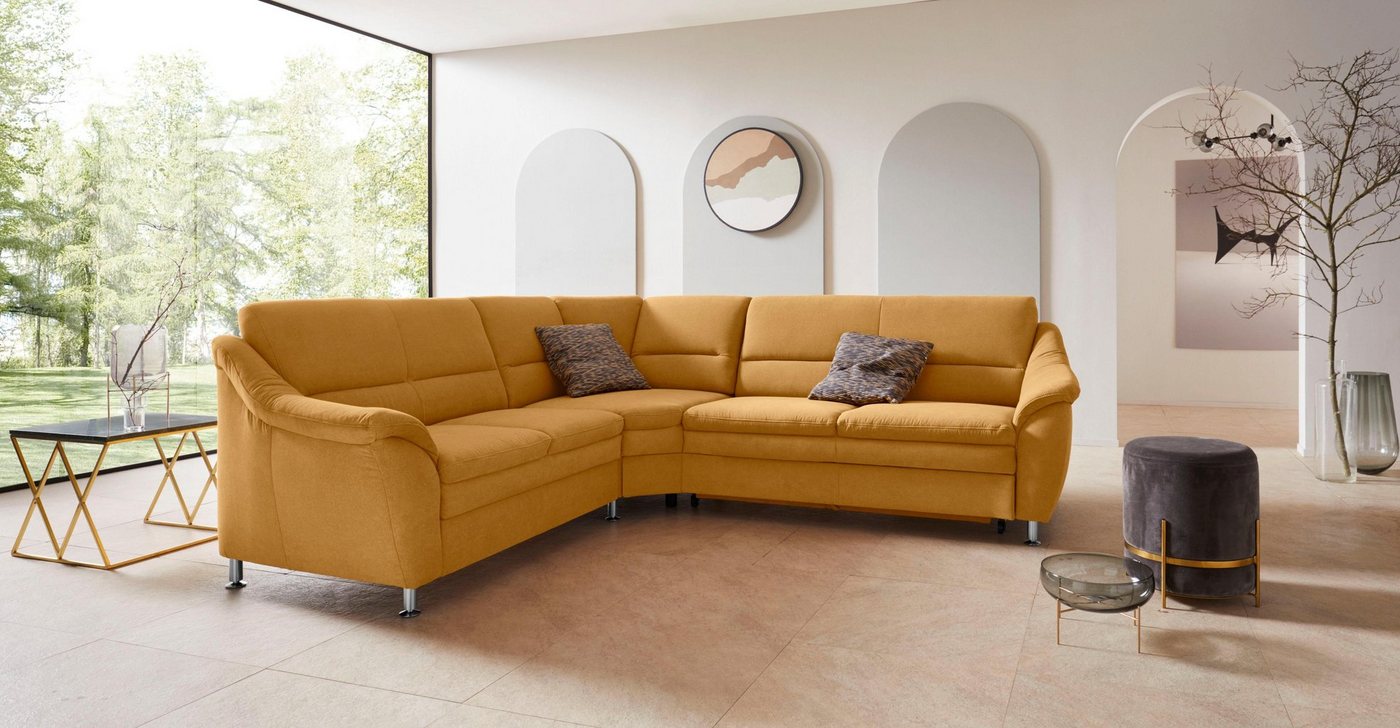 Places of Style Ecksofa Cardoso L-Form, mit Trapezecke für mehr Sitzkomfort günstig online kaufen