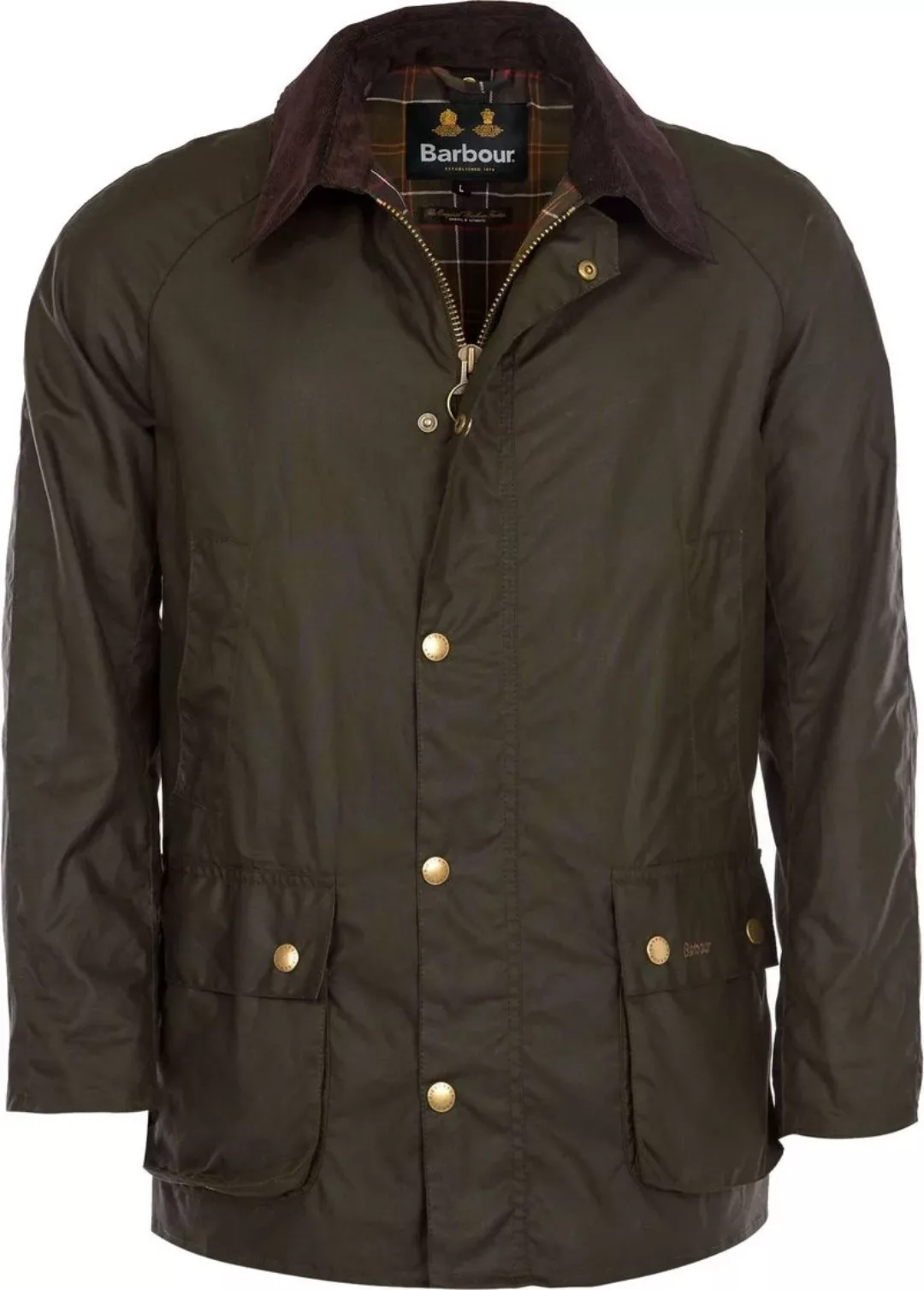 Barbour Ashby Wachsjacke Olive - Größe XL günstig online kaufen