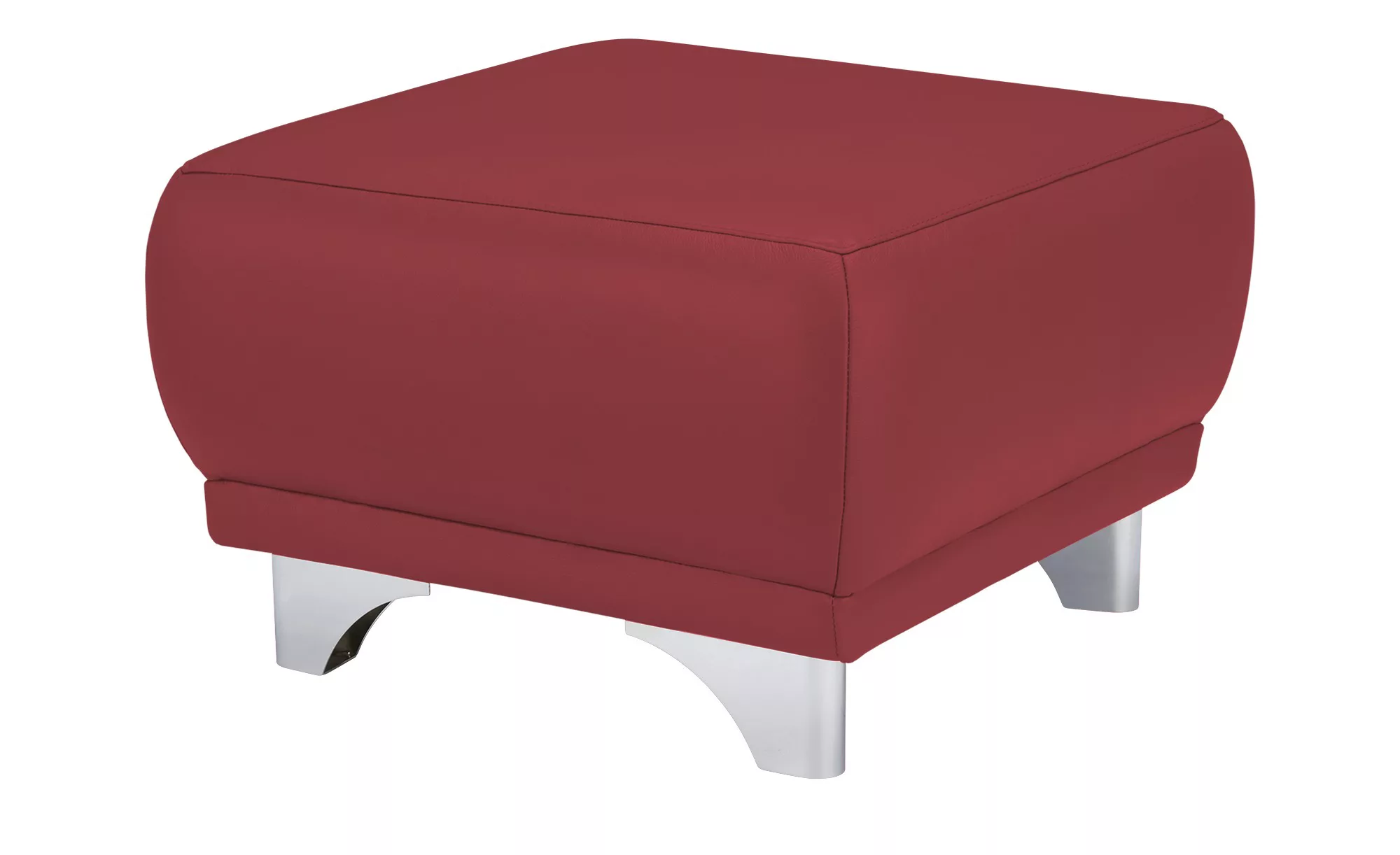 Hocker  Maranello ¦ rot ¦ Maße (cm): B: 66 H: 43 T: 66 Polstermöbel > Hocke günstig online kaufen