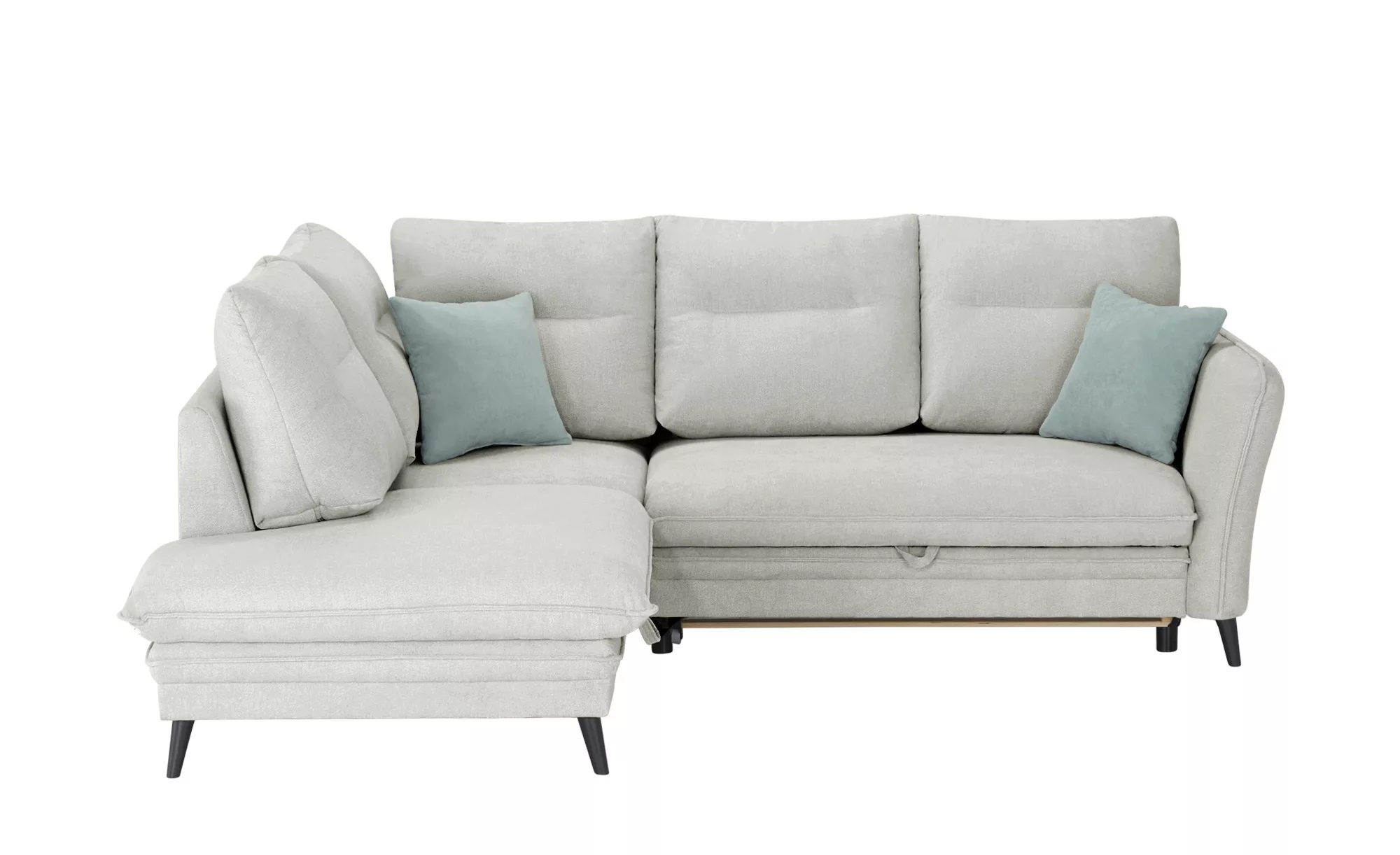 Ecksofa  Wilma ¦ grau ¦ Maße (cm): B: 245 H: 95 T: 203 Polstermöbel > Sofas günstig online kaufen