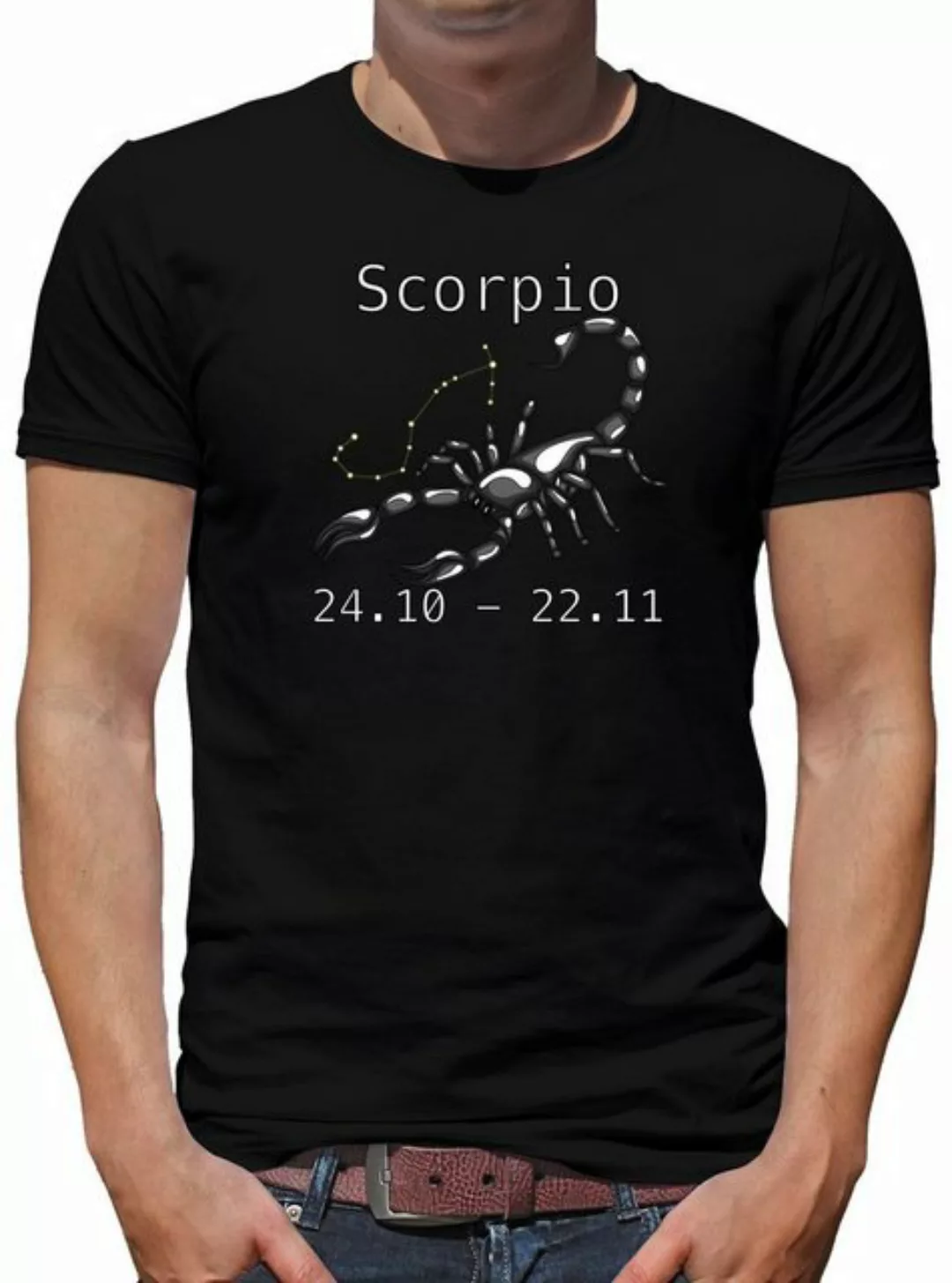 TShirt-People Print-Shirt Sternzeichen Skorpion Modern Art günstig online kaufen