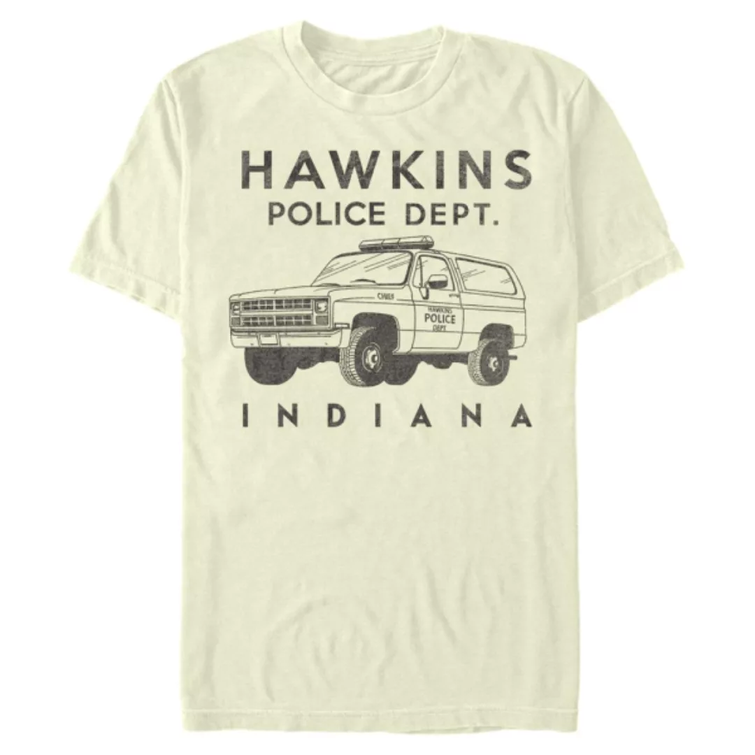 Netflix - Stranger Things - Hopper Hawkins Police Auto - Männer T-Shirt günstig online kaufen