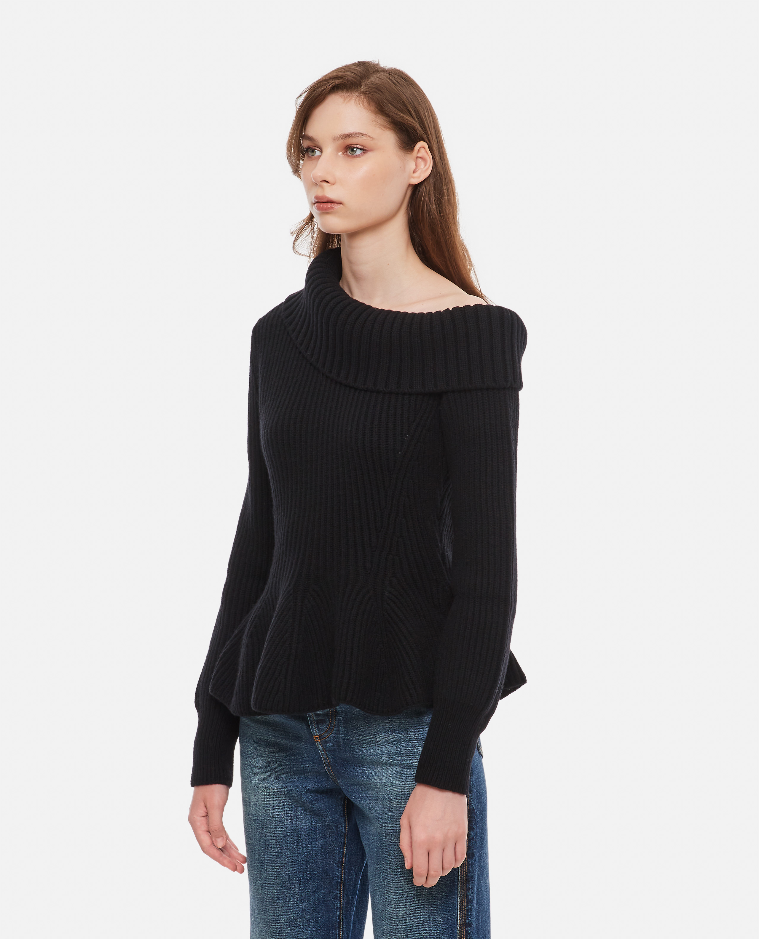 ONE SHOULDER FRILLS PULLOVER günstig online kaufen