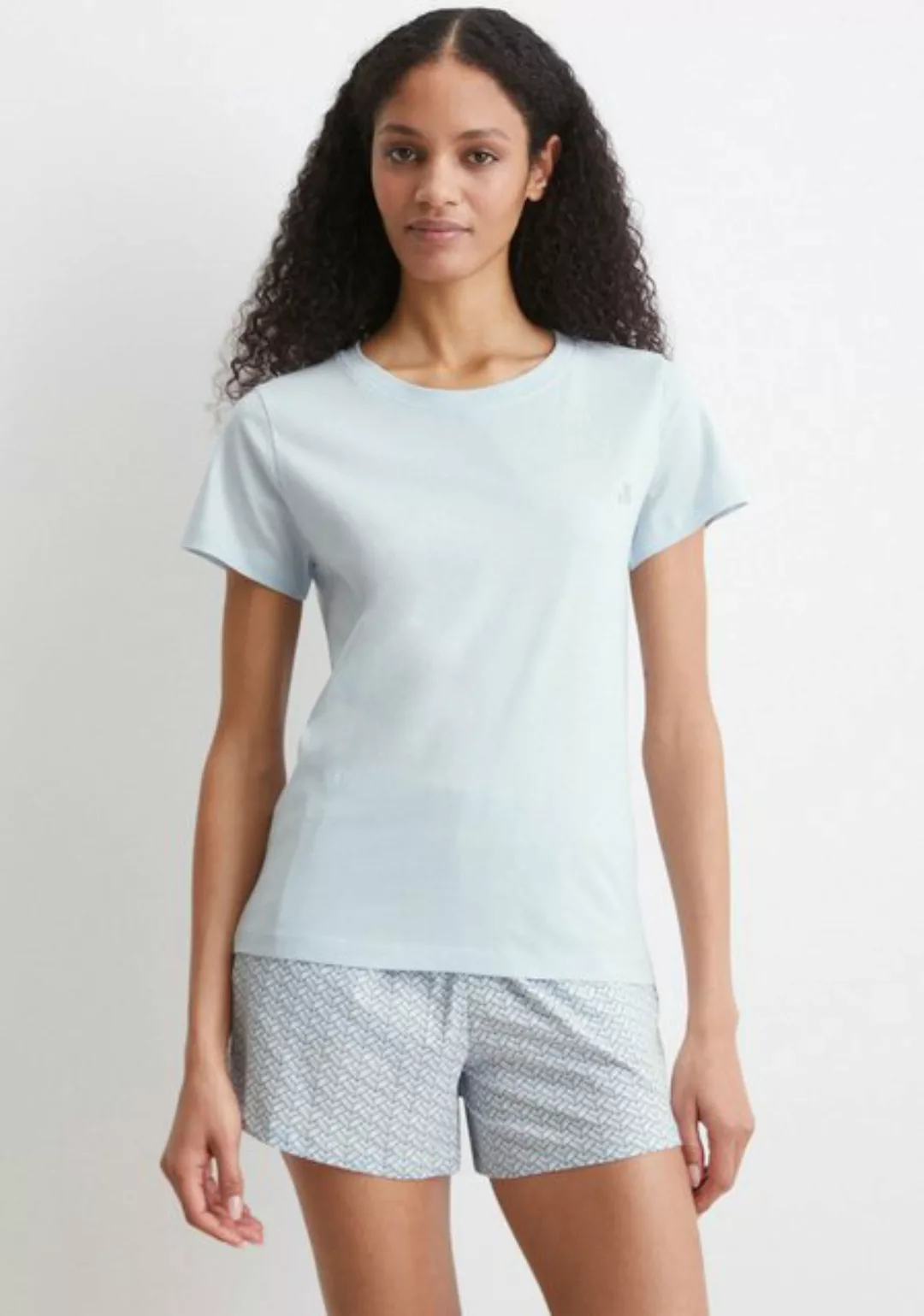 Marc O'Polo T-Shirt Mix & Match Cotton mit dezenter Markenstickerei günstig online kaufen