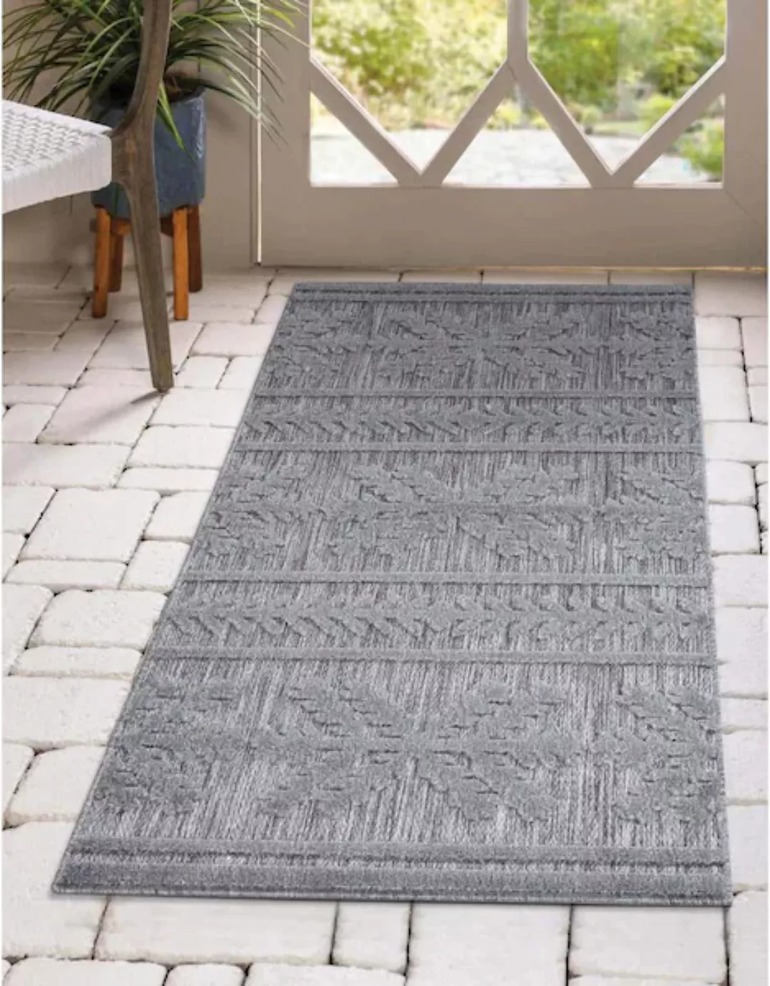Carpet City Teppich »In-& Outdoorteppich Santorini 411, 3D-Effekt, Boho-Opt günstig online kaufen