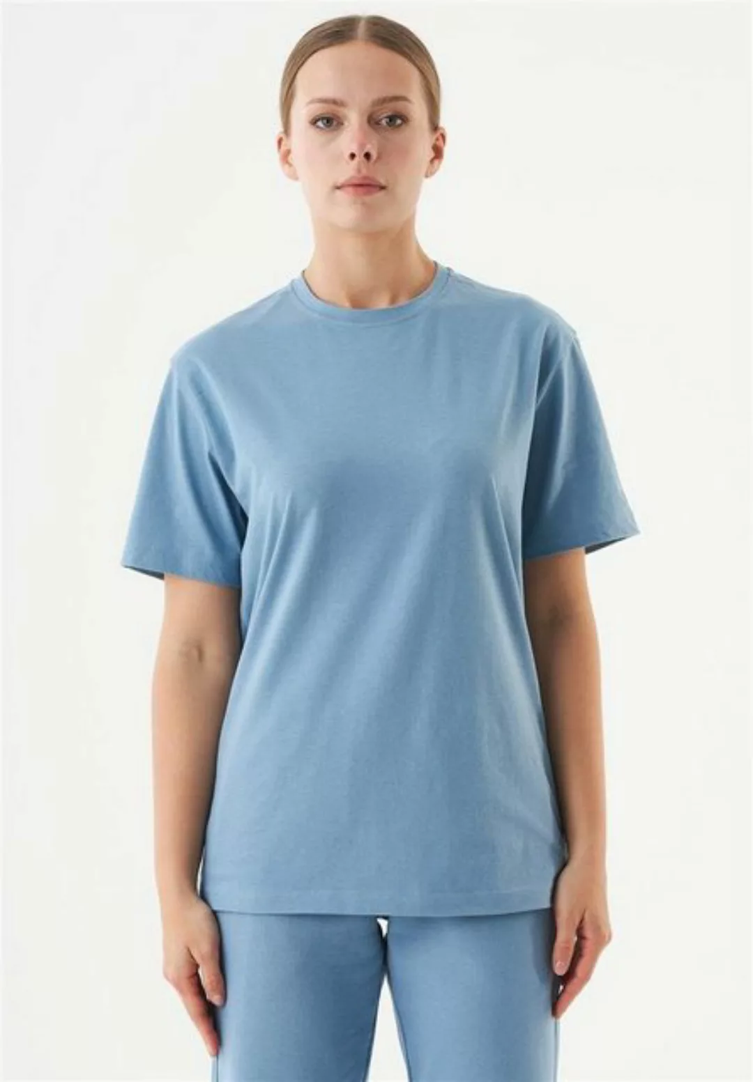 ORGANICATION T-Shirt Tillo-Unisex Basic T-Shirt in Steel Blue günstig online kaufen