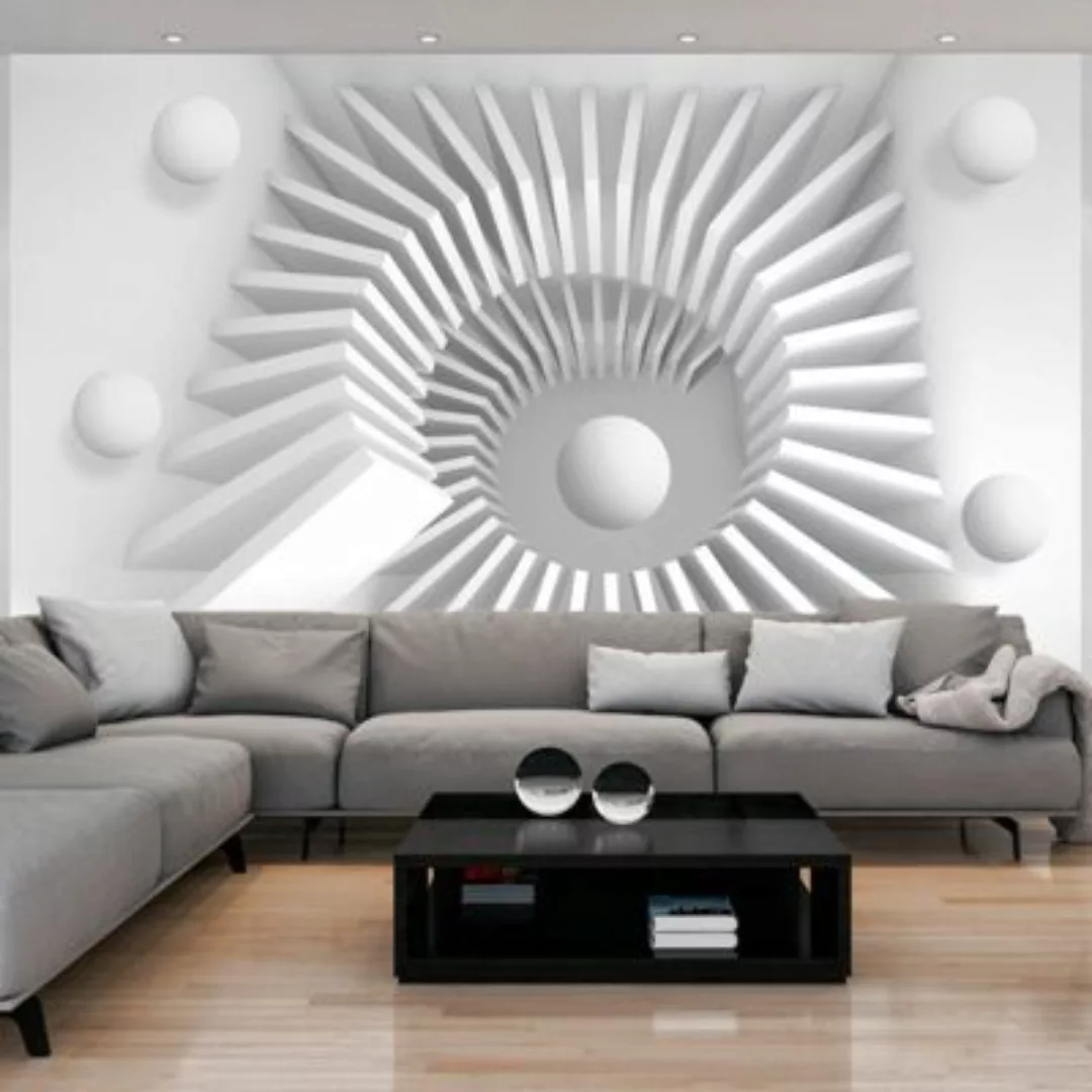 artgeist Fototapete White jigsaw schwarz/weiß Gr. 150 x 105 günstig online kaufen