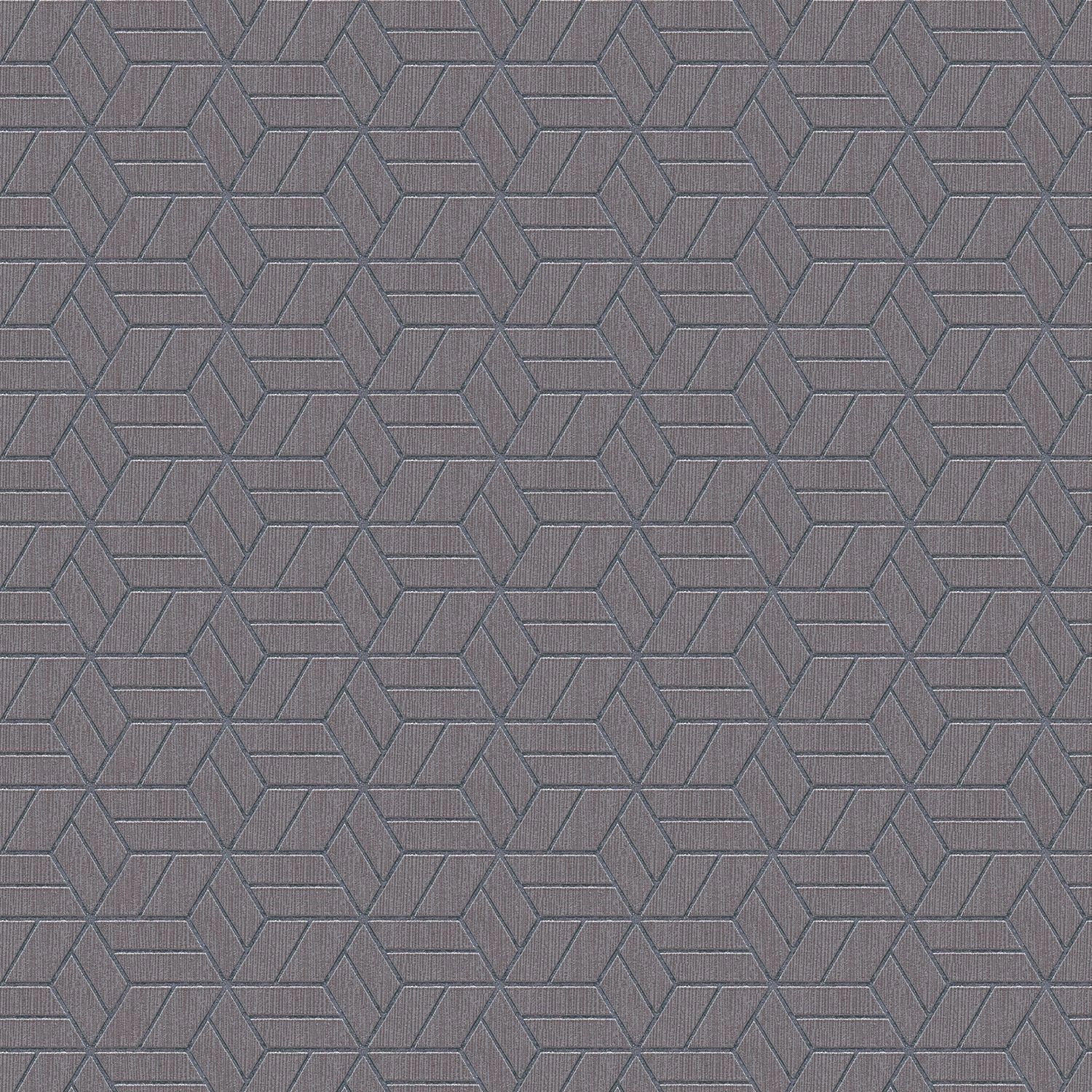 PROFHOME 369202-GU Grafik Tapete Geometrisch glänzend Grau Silber 0,53 m x günstig online kaufen