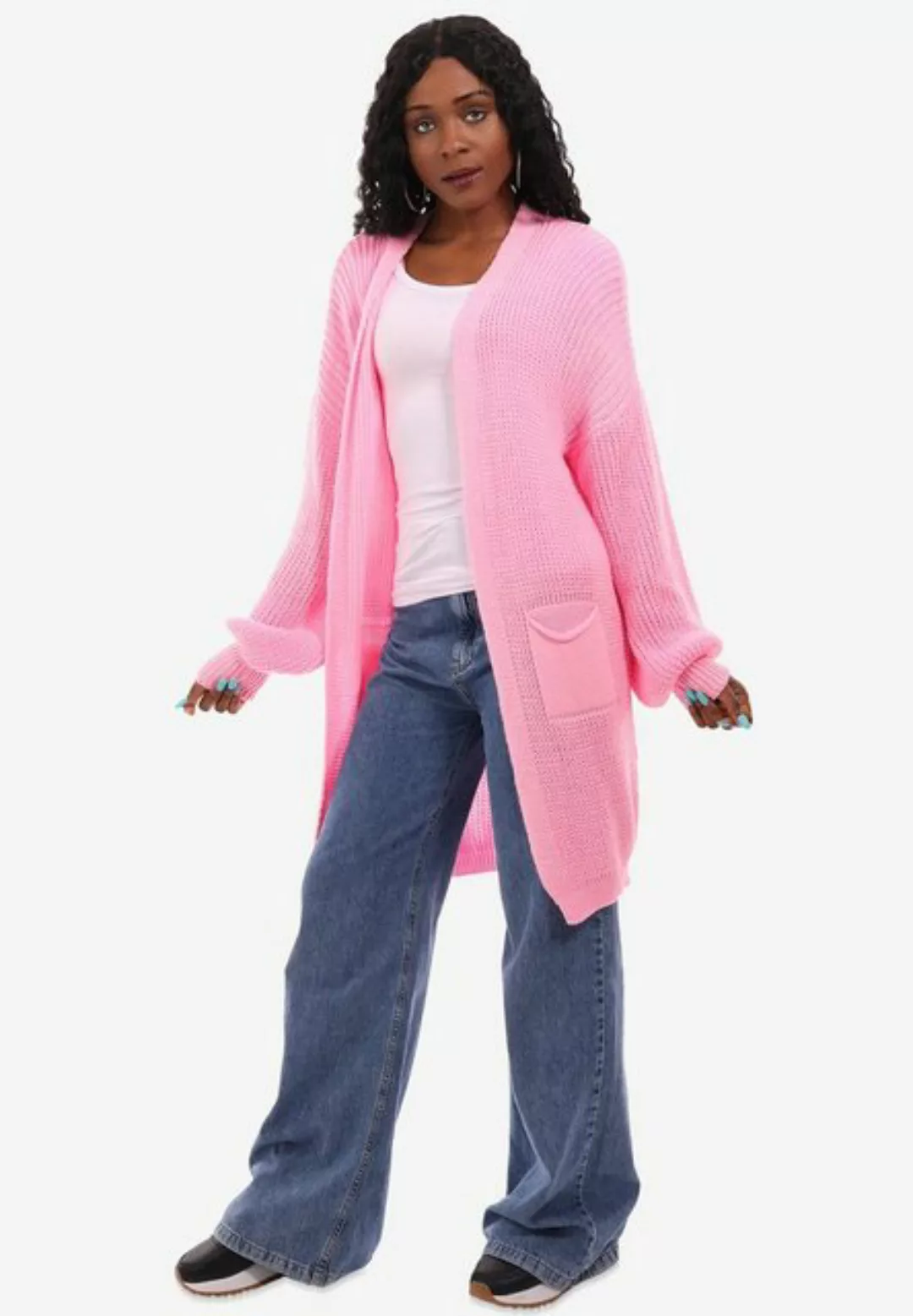 YC Fashion & Style Cardigan One Size Strick-Cardigan mit Taschen in Unifarb günstig online kaufen
